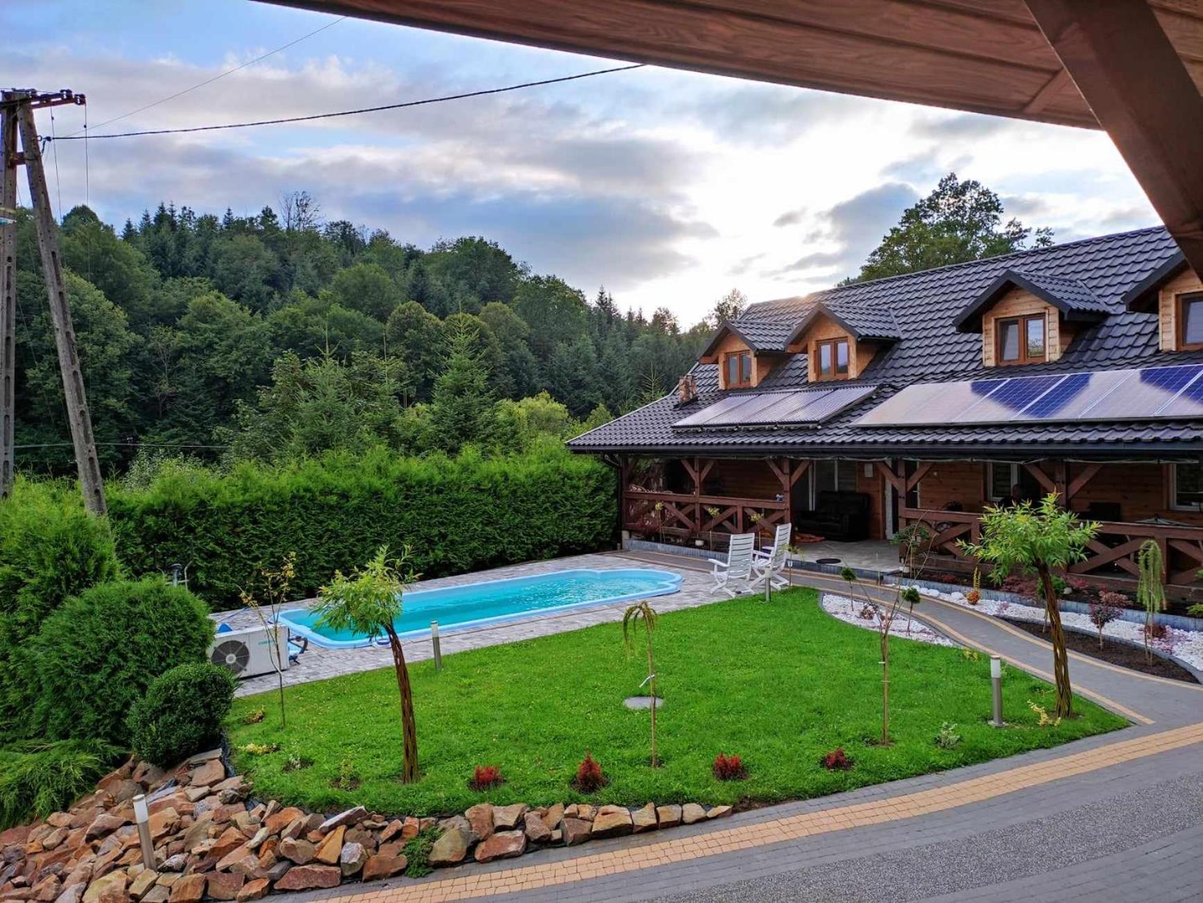 Jaskowa Chata Bieszczady Apartament Z Basenem Балигруд Экстерьер фото